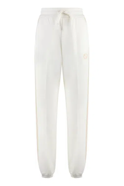 Shop Gucci Gg Felted Jersey Jogging Pants In White