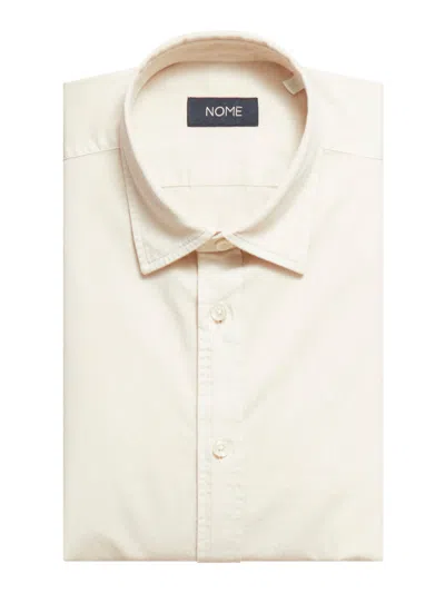Shop Nome X Xacus Cotton Shirt In Nude & Neutrals