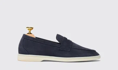 Scarosso Luciana Blue Suede In Blue - Suede