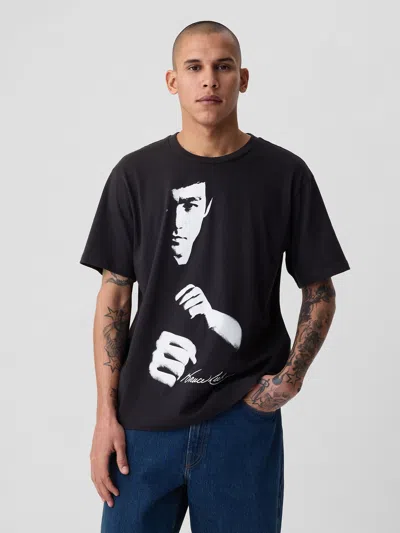 Shop Gap Bruce Lee Graphic T-shirt In Black