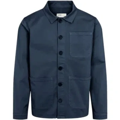 Shop Colorful Standard Workwear Jacket Petrol Blue