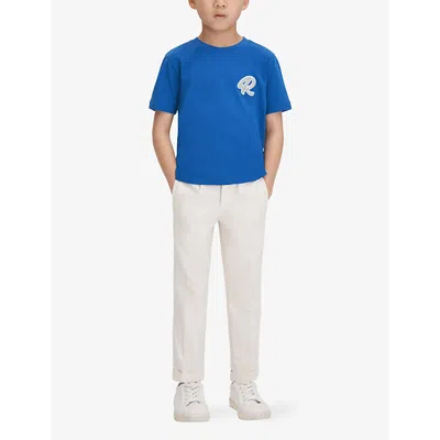 Shop Reiss Boys Lapis Blue Kids Jude Short-sleeve Cotton T-shirt 3-14 Years