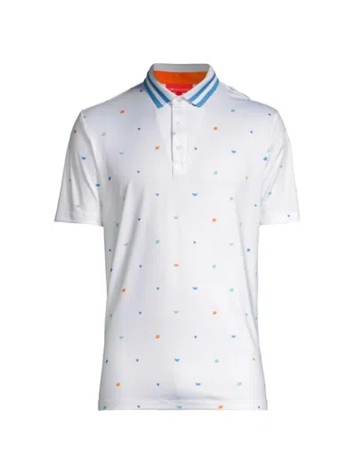 Shop Redvanly Men's Langham Polo Shirt In Bright White