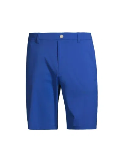 Shop Redvanly Men's Hanover Stretch Pull-on Shorts In Mazarine Blue