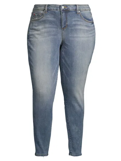 Shop Slink Jeans, Plus Size Women's Medium-rise Jeggings In Lana