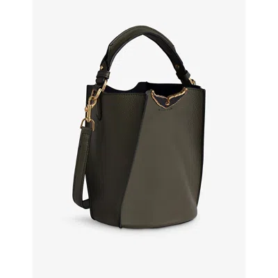 Shop Zadig & Voltaire Zadig&voltaire Womens Record Borderline Leather Bucket Bag