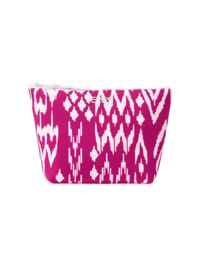 Shop Eres Women's Pocket Wind Ikat-inspired Pouch In Imprime Wind Sunset