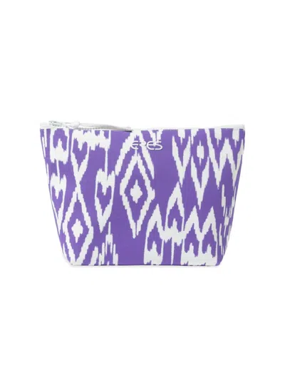 Shop Eres Women's Pocket Wind Ikat-inspired Pouch In Imprime Wind Flashy