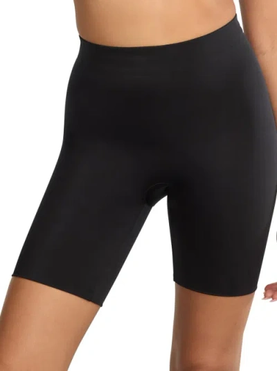 Shop Bare The Booty Booster Mid-thigh Shaper In Black