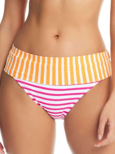 Shop Bleu Rod Beattie Smooth Operator Fold-over Bikini Bottom In Starlet Pink