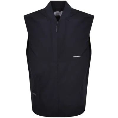 Norse Projects Gore Tex Infinium Gilet Navy In Navy