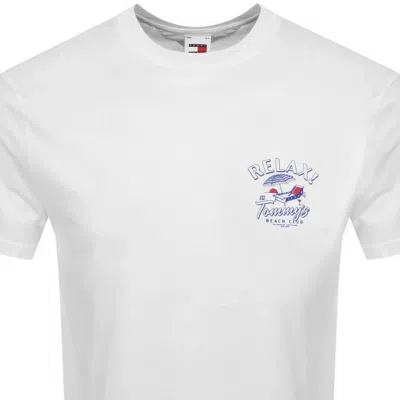 Shop Tommy Jeans Graphic T Shirt White