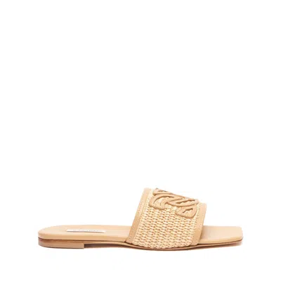 Shop Casadei Portofino Slides - Woman Flats And Loafers Toffee 40