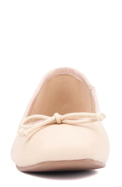 Shop New York And Company Paulina Ballet Flat In Blush