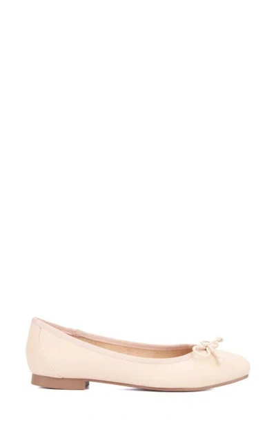 Shop New York And Company Paulina Ballet Flat In Blush