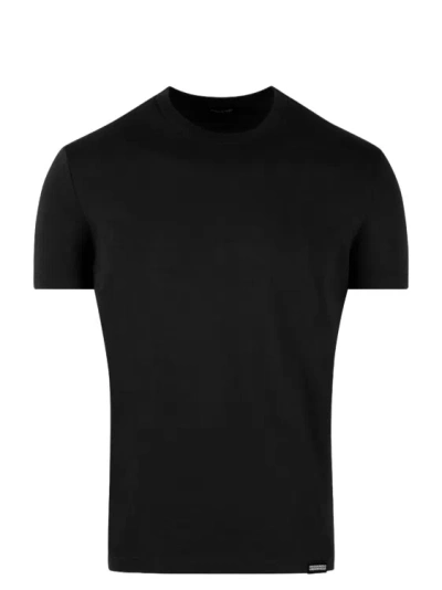 Shop Dsquared2 Technicolor Round Neck T-shirt In Black