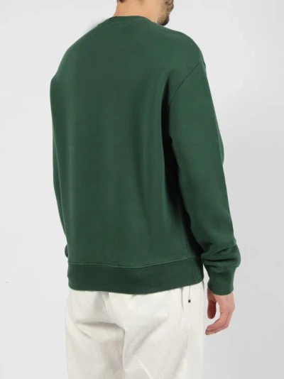 Shop Maison Kitsuné Bold Fox Head Patch Comfort Sweatshirt In Green