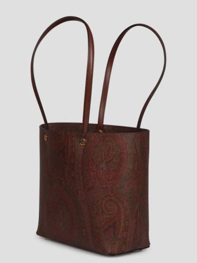 Shop Etro Medium  Essential Bag In Brown