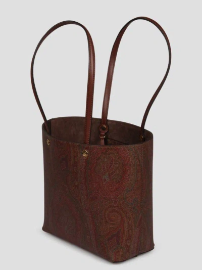 Shop Etro Medium  Essential Bag In Brown