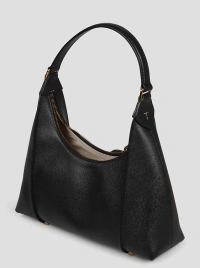 Shop Tod's T Tmeless Shoulder Bag In Black
