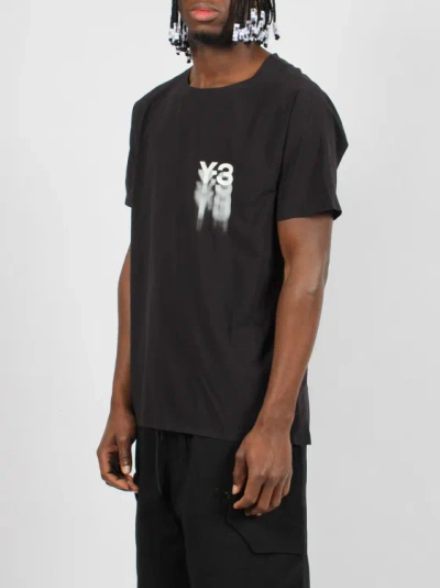 Shop Y-3 M Run Ss T-shirt In Black