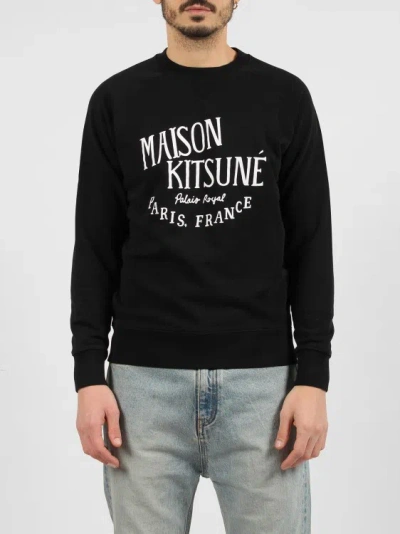 Shop Maison Kitsuné Palais Royale Classic Sweatshirt In Black