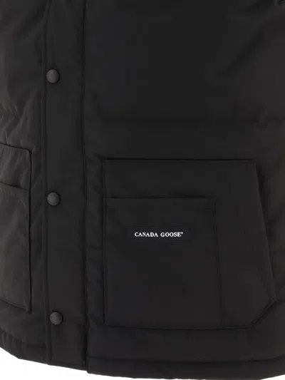 Shop Canada Goose "freestyle Crew" Vest Jacket In Black