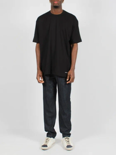 Shop Comme Des Garçons Jersey Cotton Basic T-shirt In Black