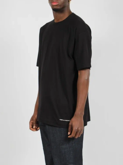 Shop Comme Des Garçons Jersey Cotton Basic T-shirt In Black