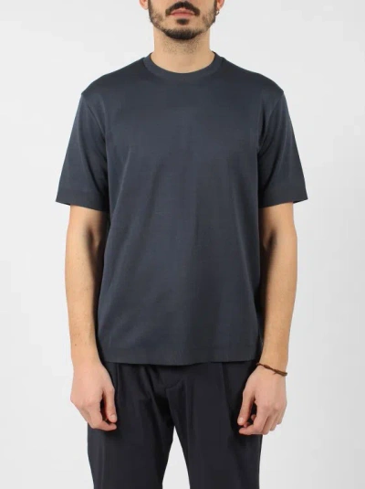 Shop Herno Jersey Knit Effect T-shirt In Blue