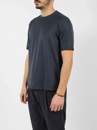 Shop Herno Jersey Knit Effect T-shirt In Blue