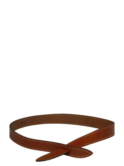 Shop Isabel Marant Lecce Knotted Belt In Brown