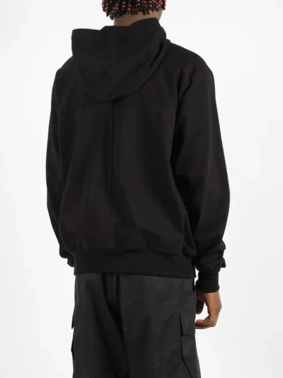 Shop Rick Owens Windbreaker Zipped Hoodie In Black
