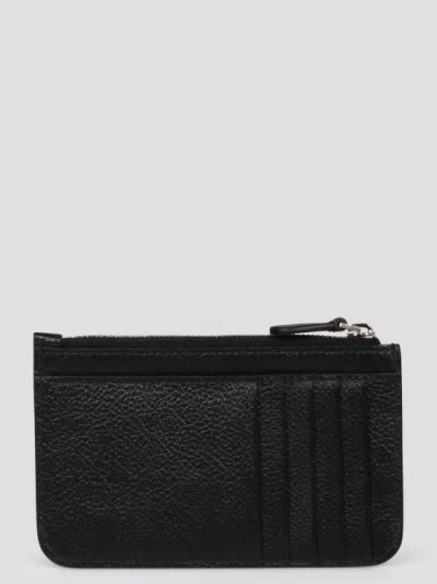 Shop Balenciaga Cash Zipped Card Holder In Black