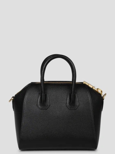 Shop Givenchy Mini Antigona Bag In Black