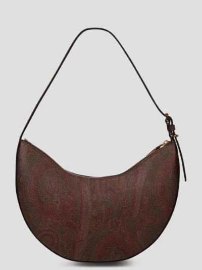 Shop Etro Medium  Essential Hobo Bag In Brown