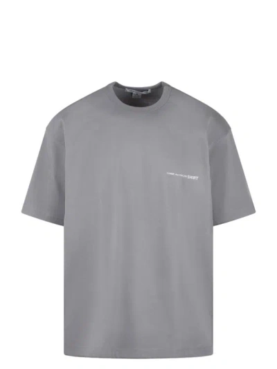 Shop Comme Des Garçons Jersey Cotton Basic T-shirt In Grey