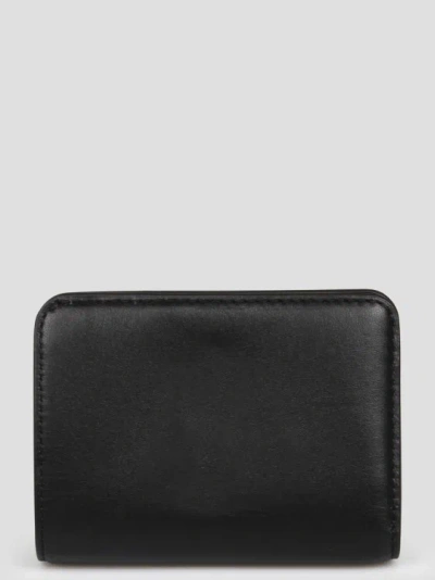 Shop Marc Jacobs The Leather J Marc Mini Compact Wallet In Black