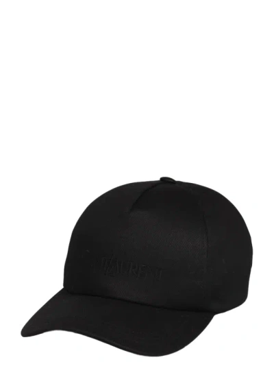 Shop Saint Laurent Cap In Black