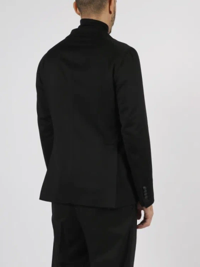 Shop Tagliatore Cashmere Single Breasted Blazer In Black
