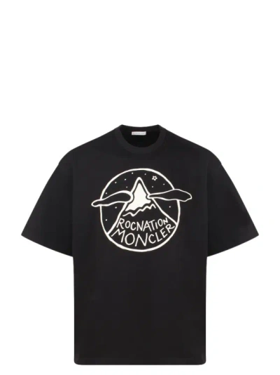 Shop Moncler Genius Ss Over Crop T-shirt In Black