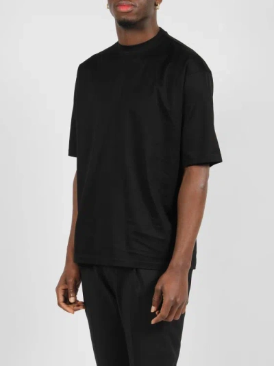 Shop Low Brand Swallow Embroidery Jersey T-shirt In Black