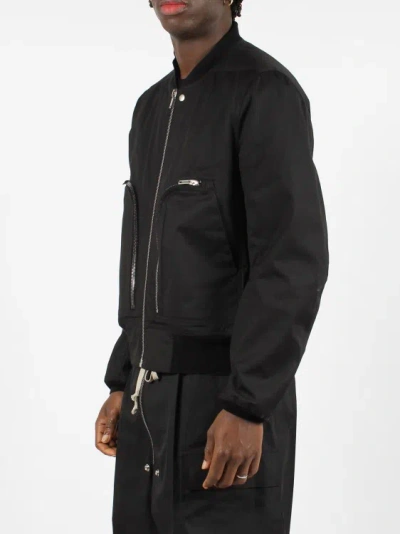 Shop Rick Owens Bauhaus Flight Jacket In Black