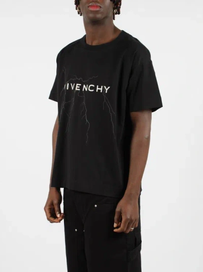 Shop Givenchy Reflective Artwork T-shirt In Black