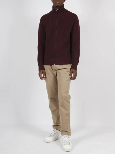 Shop White Sand Cotton Twill Pants In Brown