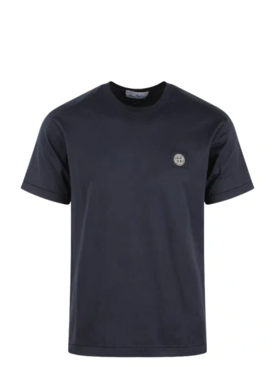 Shop Stone Island Short Sleeve T-shirt In Blue