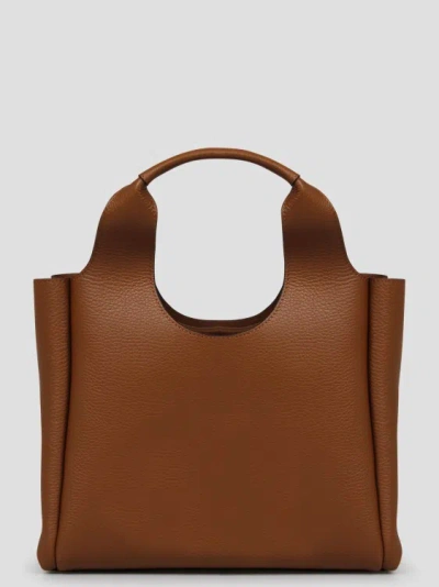 Shop Hogan Small H-bag Shopping Bag In Brown