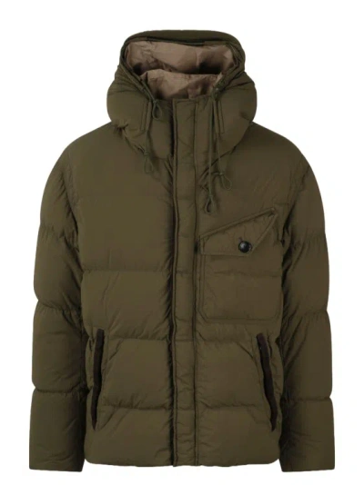 Ten C Survival Down Jacket In Green