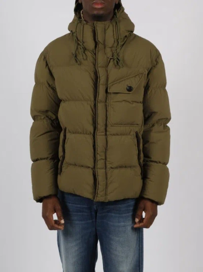 Ten C Survival Down Jacket In Green