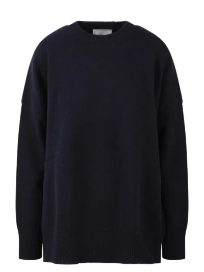 Shop Atomo Factory Open Back Crewneck Sweater In Blue